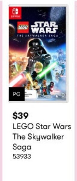BIG W LEGO Star Wars The Skywalker Saga offer