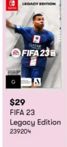 BIG W FIFA 23 Legacy Edition offer