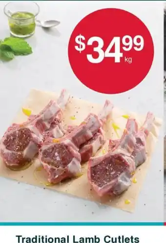 Australian Butchers Store Traditional Lamb Cutlets offer