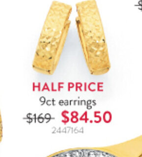Goldmark 9ct earrings offer
