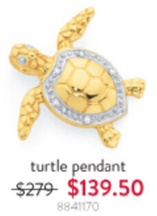 Goldmark turtle pendant offer