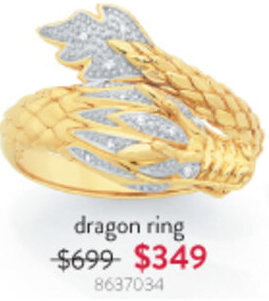 Goldmark dragon ring offer