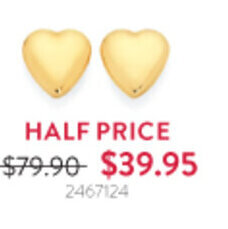 Goldmark HALF PRICE 9CT GOLD EARRINGS HALF PRICE offer