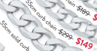Goldmark 55cm curb chain offer