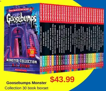Goosebumps Monster Collection 30 book boxset