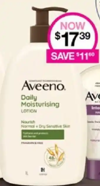 Priceline Aveeno. Daily Moisturising Lotion offer
