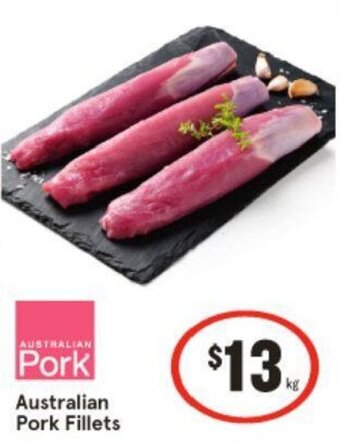 IGA Australian Pork Fillets offer