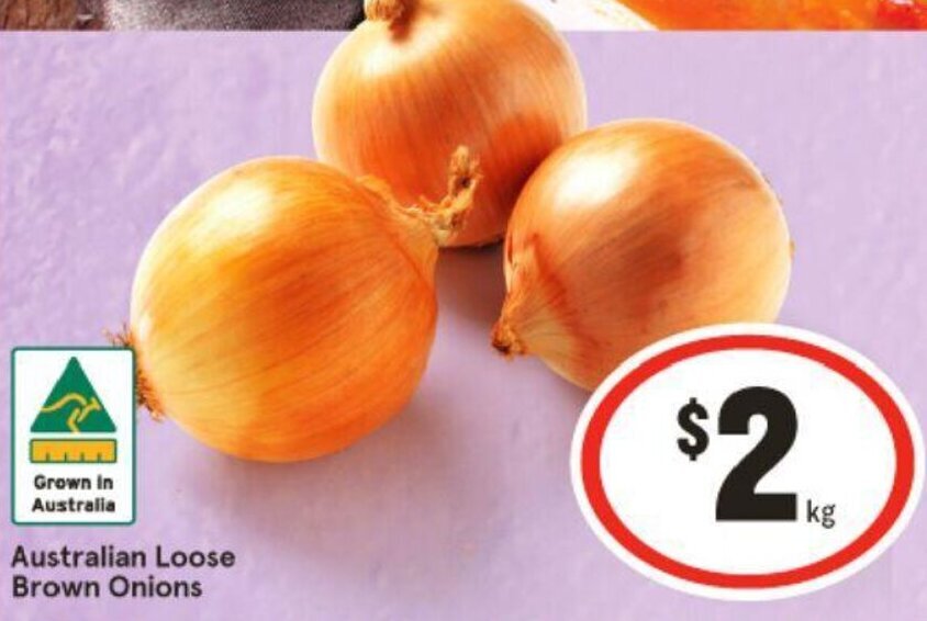 Australian Loose Brown Onions offer at IGA