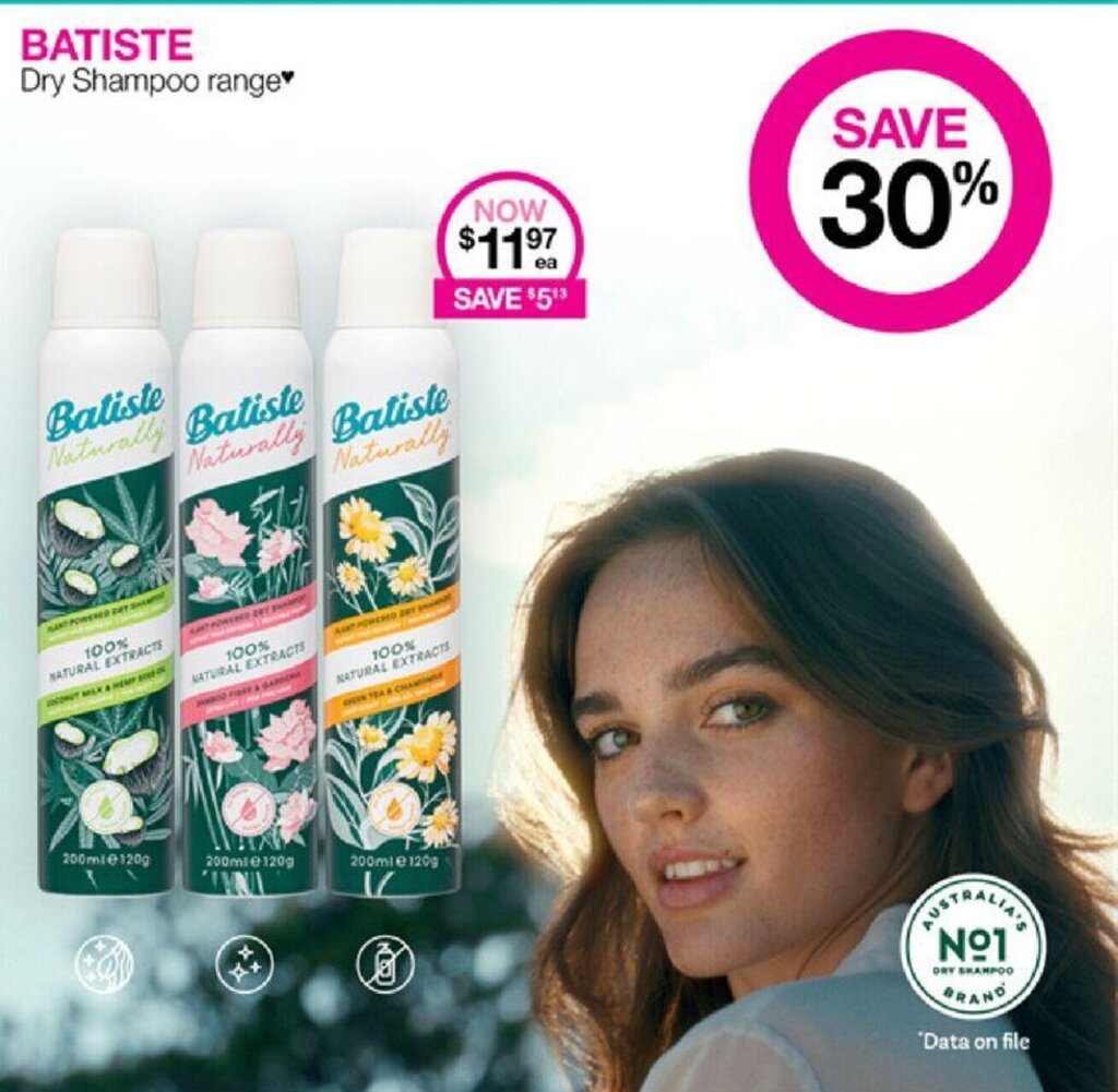 BATISTE Dry Shampoo offer at Priceline