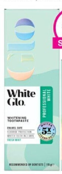 Priceline WHITE GLO Whitening Toothpaste offer