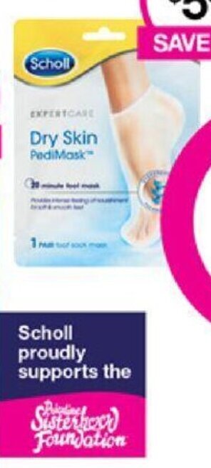 Priceline Scholl Dry Skin PediMask offer