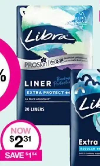 Priceline LIBRA Feminine Hygiene Liner Extra Protect offer