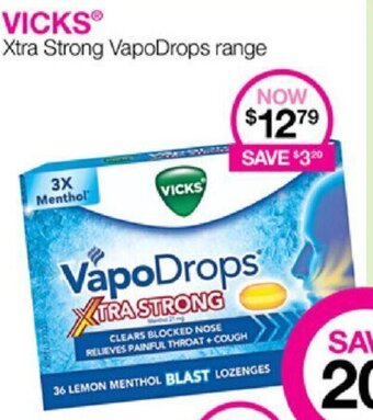 Priceline Vicks Xtra Strong VapoDrops offer