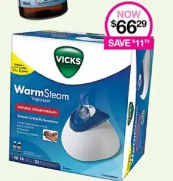 Priceline VICKS WarmSteam Vaporizer offer