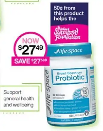 Priceline life-space Broad Spectrum Probiotic offer