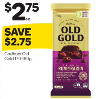 Woolworths Cadbury Old Gold 170-180g offer