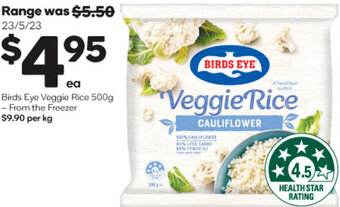 Woolworths Birds Eye Veggie Rice 500g offer