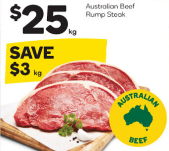 Woolworths Australian Beef Rump Steak offer