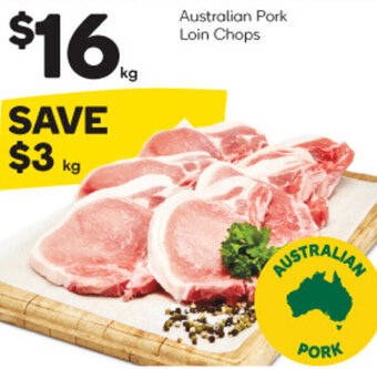Woolworths Australian Pork Loin Chops offer