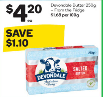 Woolworths Devondale Butter 250g offer