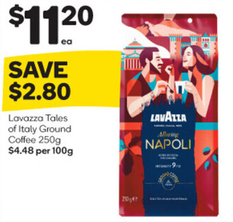 Woolworths Lavazza Tales of Italy Ground Coffee 250g offer