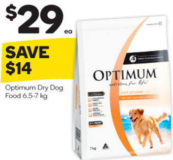 Woolworths Optimum Dry Dog Food 6.5-7 kg offer