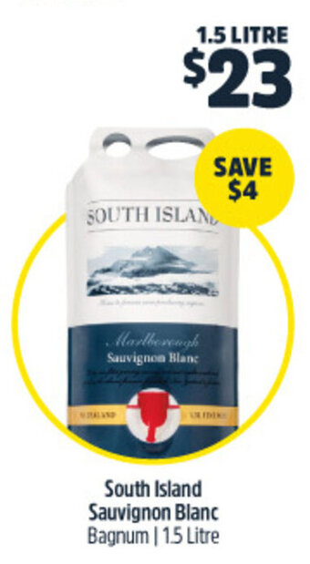 Woolworths South Island Sauvignon Blanc Bagnum 1.5 Litre offer
