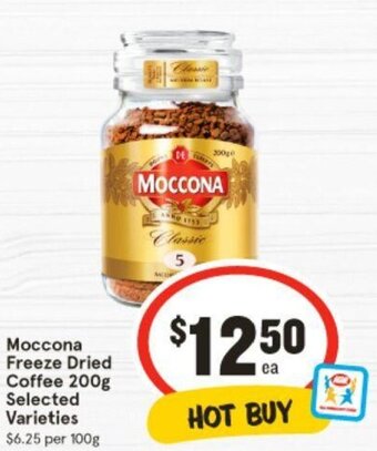 IGA Moccona Freeze Dried Coffee 200g Selected Varieties offer