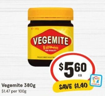 IGA Vegemite 380g offer