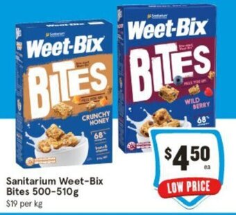 IGA Sanitarium Weet-Bix Bites 500-510g offer