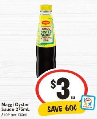 IGA Maggi Oyster Sauce 275mL offer