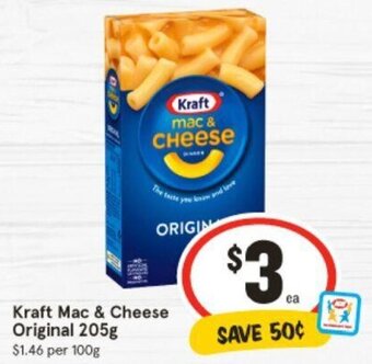 IGA Kraft Mac & Cheese Original 205g offer