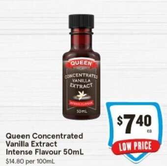 IGA Queen Concentrated Vanilla Extract Intense Flavour 50mL offer