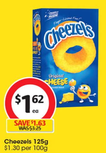 Coles Cheezels 125g offer