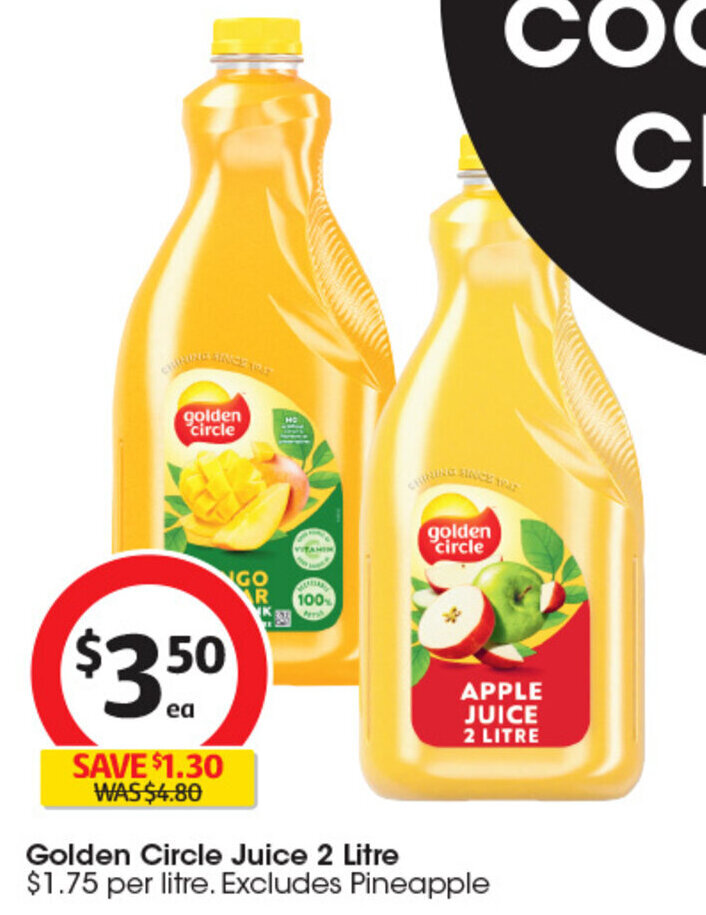 Golden Circle Juice 2 Litre offer at Coles