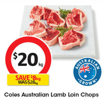 Coles Coles Australian Lamb Loin Chops offer
