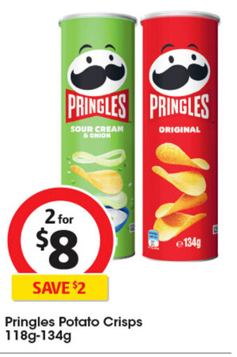 Coles Pringles Potato Crisps 118g-134g offer