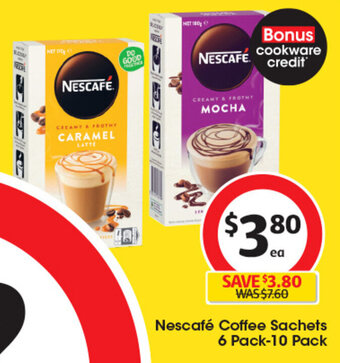 Coles Nescafé Coffee Sachets 6 Pack-10 Pack offer