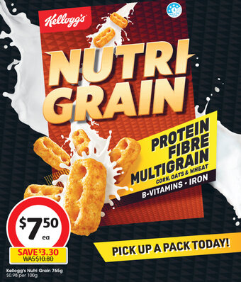 Coles Kellogg's Nutri Grain 765g offer