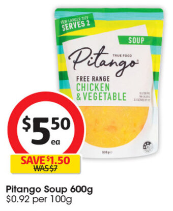Coles Pitango Soup 600g offer