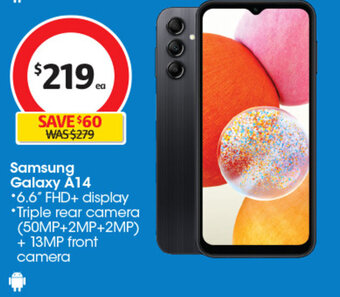 Coles Samsung Galaxy A14 offer