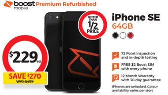Coles iPhone SE 64GB offer
