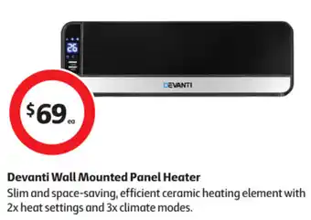 Devanti Wall Mounted Panel Heater