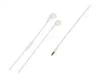 Jaycar Electronics Earphones with Mic & Vol Control - White offer