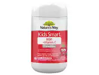 Nature’s Way Kids Smart Iron + Vitamin C 50 Chewable Tablets