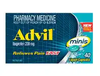 PharmaSave Advil Minis Liquid 40 Capsules offer