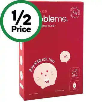 Woolworths Bubbleme tea kit 280g offer