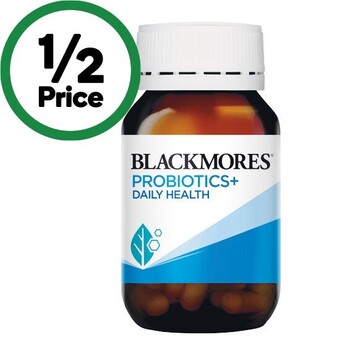 Woolworths Blackmores probiotics+ daily health gut health vitamin capsules pk 30~ offer