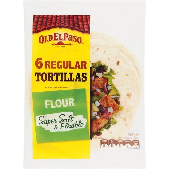 Old el paso tortillas 240g pk 6 offer at Woolworths