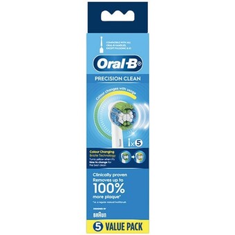 Woolworths Oral b precision clean replacement brush heads pk 5 offer